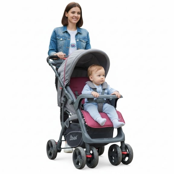 Carriola con Portabebe D´Bebe  Aventura Rosa