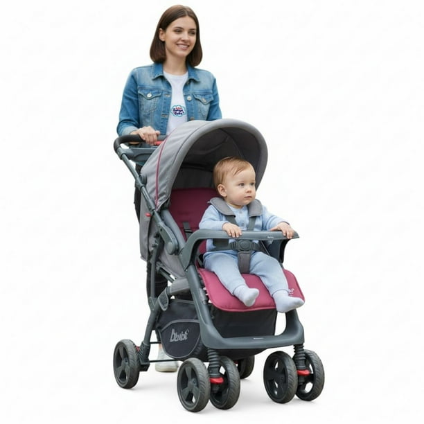Carriola con Portabebe D´Bebe Aventura Rosa