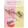 thumbnail image 3 of Electroplated Tape Measure Mini Steel Tape Measure Mini Gift Tape Measure Metric and English Dual System Brake Recovery, 3 of 10