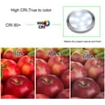thumbnail image 4 of LED Under Cabinet Lighting Kit with 4 Puck Lights - Dimmable Wireless RF Remote Control for Kitchen Counter Accent Lighting - Daylight White(6000K)), 4 of 8