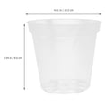 thumbnail image 2 of DEBGFS 6 Pcs Indoor Plant Pots Clear Flower for 12 Inch Orchid Planter Transparent 10cm,none, 2 of 6
