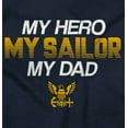 thumbnail image 2 of US Navy Logo My Dad Hero Sailor Unisex Plus Size Sweatshirt Brisco Brands 2X, 2 of 5