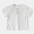 thumbnail image 2 of Zanarzt Toddler Tshirt Toddler Boys Short Sleeve Shirt Casual Cotton Shirts Basic Tee Tops Summer Tops Grey,8-10 Years, 2 of 9