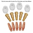 thumbnail image 1 of 14 X Support de Diffuseur de Gaz de Pointe de Contact pour Binzel 24Kd Mig Torche de Soudage 0.8Mm, 1 of 1