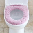 thumbnail image 4 of Cojín para asiento de inodoro, cojín de 3 piezas, suave, cálido, reutilizable, 4 of 5