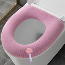 Heated Toilet Seat Pad, Warmth-Enhancing Toilet Seat Cover, Polyester, Automatic Temperature Control, Soft Touch Design, Modern Bathroom, Daily Hygiene Use, Comfortable Toilet Pad TOPLIU
