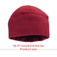 thumbnail image 2 of justharion Bonnets Rafraîchissants pour l'Escalade Couleurs Assorties Mode Service Longue Durée Bonnet en Molleton Accessoires de Cyclisme Hiver Tuque Respirante Violet Rouge, 2 of 6