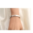 thumbnail image 2 of Bracelets for Women Engraved Motivational Mantra Cuff Bangle Keep Going Jewelry Friend Encouragement Gift for Her, 2 of 6