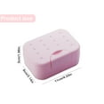 thumbnail image 3 of Miyuadkai Soapbox Plus 2 System Pc Pink A, Portable Travel Soap Box Holder Plastic Soap Case Dish Container with Leachate Sponge for Bathroom Outdoor Hiking Camping Gym, 2X Soap Boxes, 3 of 9