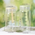 thumbnail image 2 of USUERY Leak Proof Glass Travel Mug 260 350ml With Measurement Scale And Insulated Sleeve Portable Coffee Water Bottle Home, 2 of 9