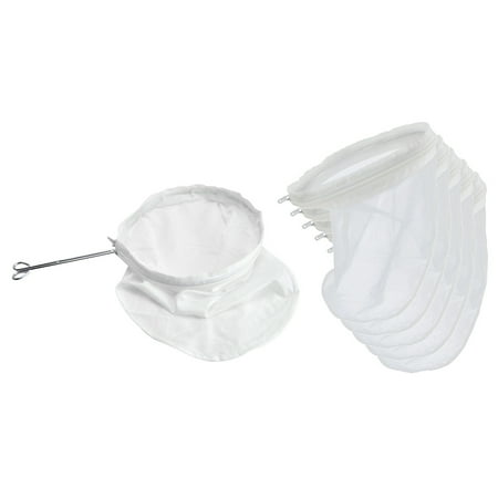 

1 set of Coffee Milk Tea Cloth Strainer Filter Bag with Stainless Steel Handle