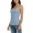 thumbnail image 5 of Women's Solid V Neck Camisole Sleeveless Casual Basic Tank Tops, 5 of 6