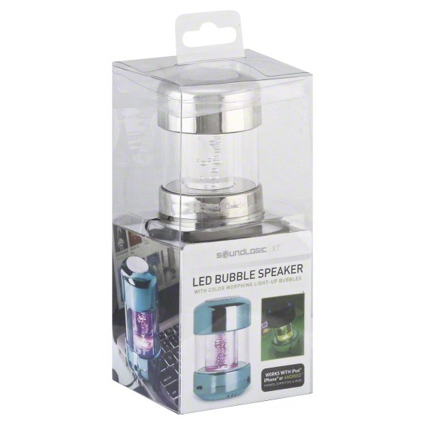 SoundLogic XT LED Bubble Speaker with Color-Morphing Light-Up Bubbles ...