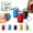 3PCS-A, variant on Mini Coin Storage Keychain 2-in-1 Metal Portable Holder Quarters Bank Insert Small Change Jar Purse with Snap Closure