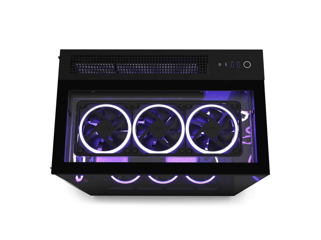 NZXT H9 Elite - All Black - CM-H91EB-01 - Premium Dual-Chamber - Mid-Tower - RGB Fans - Case - image 5 of 19