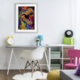 thumbnail image 3 of Stupell Industries Bohemian Paint Splatter Urban T-Rex Gray Framed Print Under Glass, 17 x 23, by Creative Studio, 3 of 8