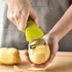 thumbnail image 4 of Fiudx Artículos en oferta con ofertas flash Cuchillo pelador de frutas y verduras de acero inoxidable de dos piezas Cuchillo pelador telescópico de doble cabeza Rallador Herramienta de cocina, 4 of 7