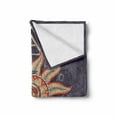 thumbnail image 2 of Occult Soft Flannel Fleece Throw Blanket, Mysterious Alchemy with Ornamented Crescent Sun and Interwoven Triangles, Cozy Plush for Indoor and Outdoor Use, 60" x 80", Multicolor, by Ambesonne, 2 of 6