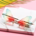 thumbnail image 2 of Adult Sunglasses Dragonfly Wings Design Metal Frame PC Lens UV400 Protection Stylish Personality Strong Durable Sunglasses Unique Design Fashion Eyewear, 2 of 2