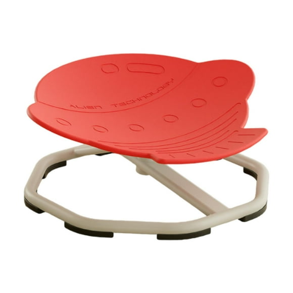 Elodie Kids Swivel Chair Rotating Chair Seat,Balance Physical Equipment,Non Slip Rotating Stool Sensory Toy for Children Seasickness Red