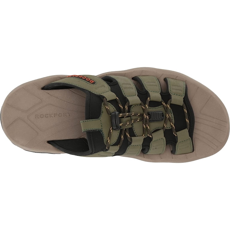 Rockport Mens Byron Bungee Slide‎ Sandal Olive Green CI8910 Size 7 NEW Rockport Mens Byron Bungee Slide Sandal, Adult, Olive, 9 M  main image 2