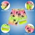 thumbnail image 2 of 5-16Y Kids Teens Boys Swim Trunks with Compression Liner Double Layer Beach Surf Swim Shorts Quick Dry Boxer Brief Swimwear Bottoms, 2 of 8