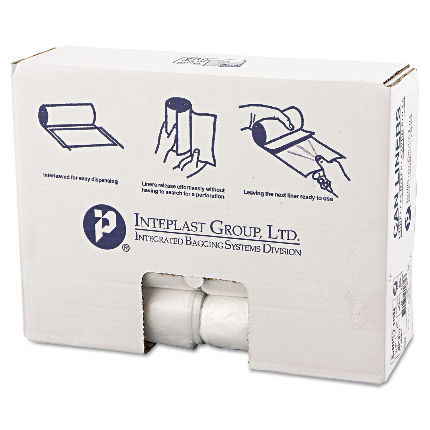 1.5 Mil 100/Carton 43 x 47 Jaguar Plastics R4347H Repro Low-Density Can Liners Black 1.5 Mil 100/Carton 43 x 47 Jaguar Plastics R4347H Repro Low-Density Can Liners Black