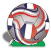 Club Pack of 12 Red, White, Blue and Gray 3-D "France" Soccer Ball Centerpieces 10"