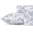 thumbnail image 2 of Tommy Bahama Pen and Ink Palm Sheet Set, King, Indigo, 2 of 3