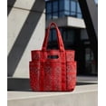 thumbnail image 6 of Women's Americana Cut Out Tote Bag,Red Bandana Print Shoulder Tote Bag with Multiple Pockets,Large Capacity Casual Handbag for Daily Use, 6 of 6