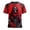 Red, variant on Halloween Gift for Men Graphic Halloween Short Sleeve T Shirt with Casual Crew Neck Top for Everyday Wear and Seasonal Parties Yellow 3XL