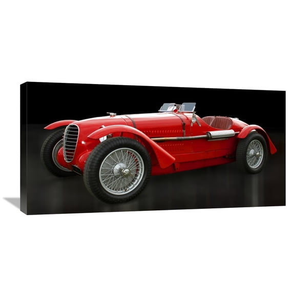 Global Gallery Gasoline Images,'Vintage Italian race-car' Stretched Canvas Artwork