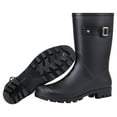 thumbnail image 5 of Litfun Mid Calf Rain Boots for Women Waterproof Garden Shoes, Black, Size 9, 5 of 6