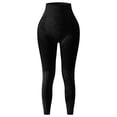 thumbnail image 4 of felwors Impact Hidden Scrunch Leggings for Women Mid Low Waist Gym Workout Legging Tummy Control Booty Lifting Yoga Pants (Black, M), 4 of 4
