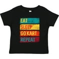 thumbnail image 3 of Inktastic Gokarting Eat Sleep Go Kart Repeat Boys or Girls Toddler T-Shirt, 3 of 5