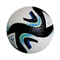 thumbnail image 3 of Balón de fútbol, tamaño 5, ligero, de cuero PU, costura sin costuras, balón de partido de fútbol Negro, 3 of 8