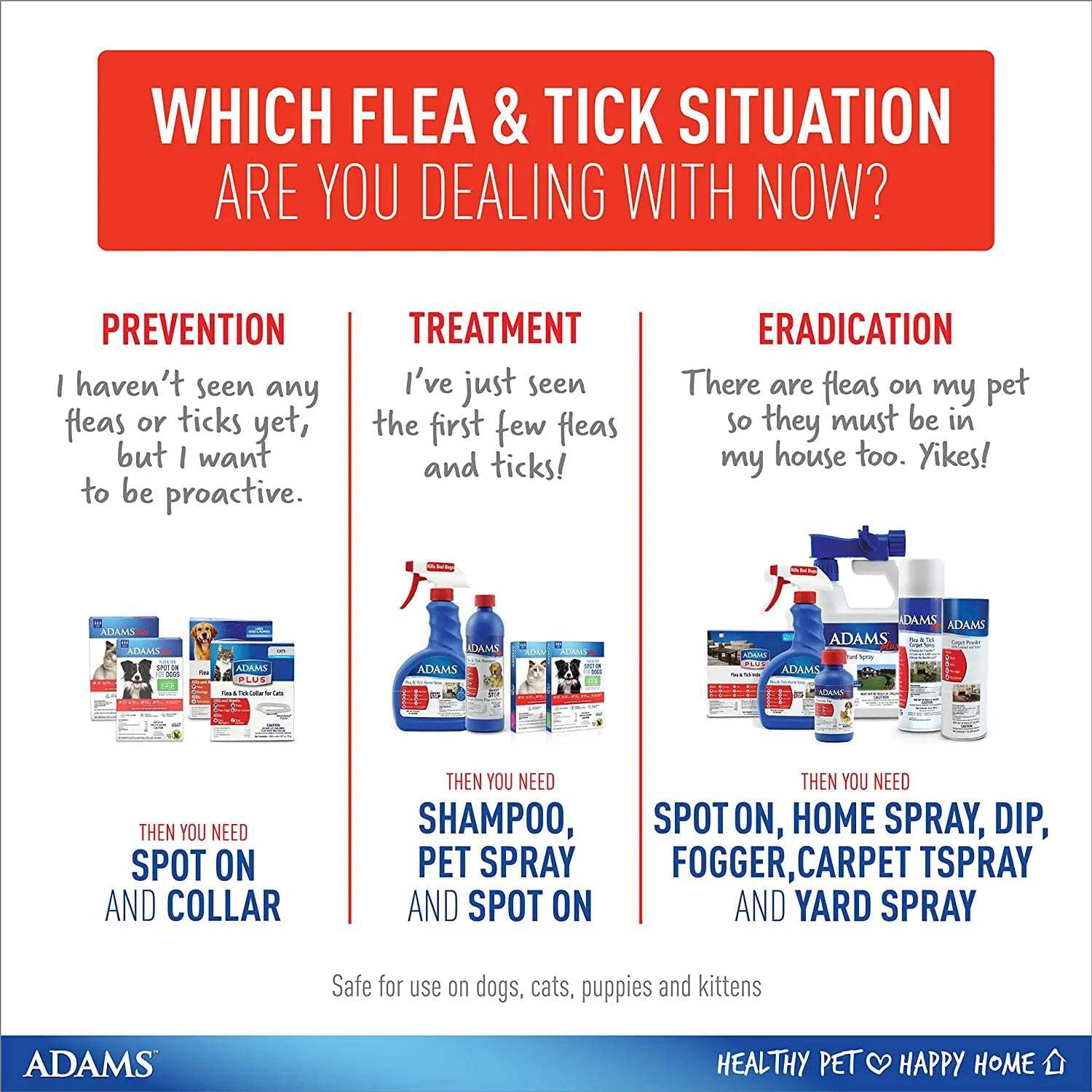 Adams Plus Flea  Tick Collar for Small Dogs  Puppies 3-Pack