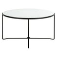 thumbnail image 2 of SAFAVIEH Wrena Mid-Century Round Coffee Table, White/Black, 2 of 9