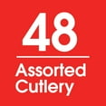 thumbnail image 6 of Great Value Plastic Everyday Clear Assorted Cutlery, 48 Count includes 16F/16S/16K, 6 of 9