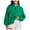 Green, variant on Quarter Zip Pullover Women Baggy Long Sleeve Stand Collared Sweatshirt Fall Outdoors Sports shirts