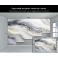thumbnail image 5 of Modern Black And White Marble Texture 3D Wall Murals Wallpaper, Abstract Golden Texture Wall Murals, Wall Painting Art Wallpaper For Living Room Bedroom 98.4"W x 68.9"H (Not Peel and Stick), 5 of 6