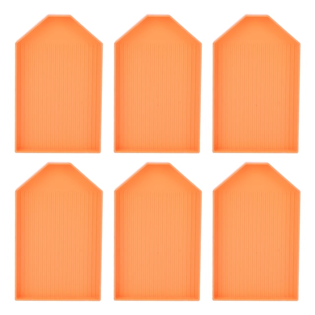 6 bandejas de clasificación de cuentas para decoración de uñas, pintura de diamantes de imitación, accesorio de bandeja de placa de diamantes de imitación de 4,9X3,1 pulgadas