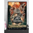 thumbnail image 4 of Póster icónico de la serie Jurassic Park: lienzo vintage de Jurassic World, imágenes de arte de pared con temática de dinosaurios, 4 of 5
