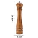 thumbnail image 2 of l blue Molinillo de pimienta de madera, molinillo de pimienta de madera con aspereza ajustable, mecanismo de molienda de cerámica, molino de sal, 2 of 4
