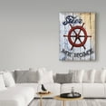 thumbnail image 3 of Trademark Fine Art 'Red Ship Wheel' Canvas Art by Art Licensing Studio, 3 of 3