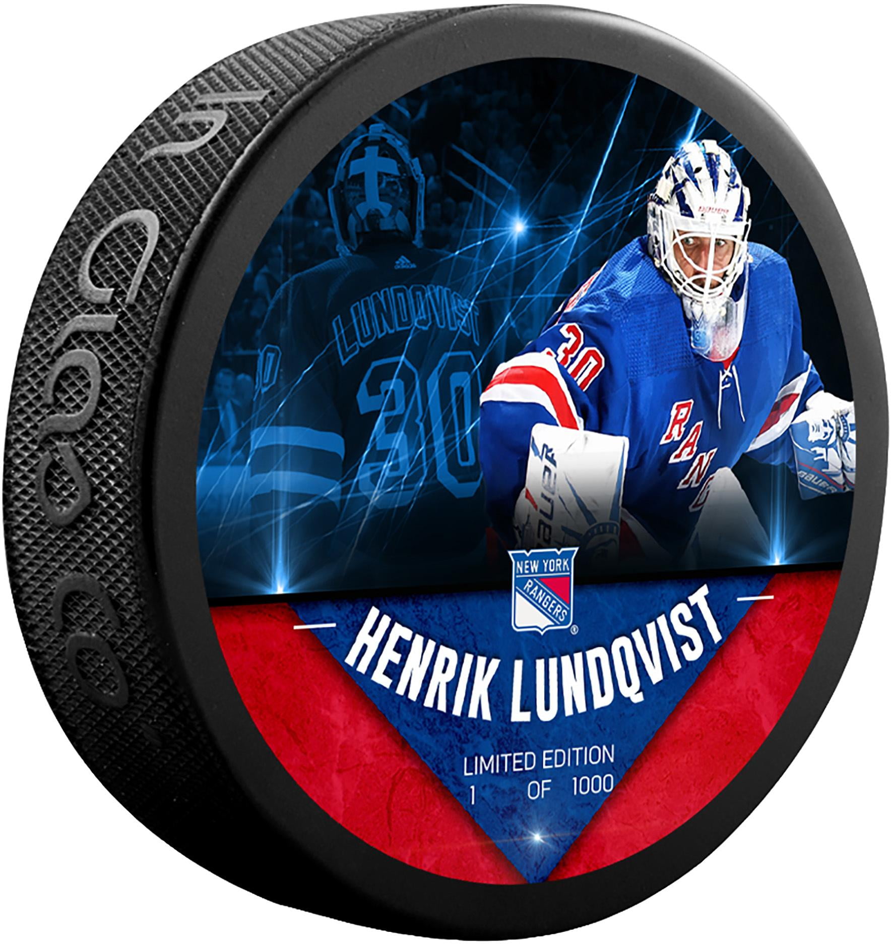 Henrik Lundqvist New York Rangers Unsigned Fanatics Exclusive Player Hockey Puck - Limited Edition of 1000