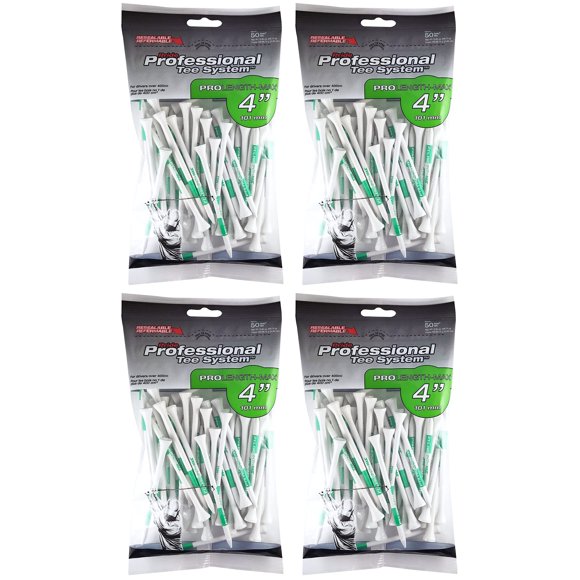 Golf Tees Pride ProLength Max 10 cm Blanco 4 Bolsas