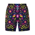 thumbnail image 4 of Lsque Mens Swim Trunks Colorful Mexican Pattern - Bathing Suit Compression Liner - Beach Swim Shorts Swimwear - (S-3XL) - Stretch Quick Dry -Medium, 4 of 9