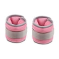 thumbnail image 2 of Paquete de 2 pesas para muñecas y tobillos, correa ajustable, pesas para brazos y piernas para hombres y mujeres. 05 kg Rosa, 2 of 9