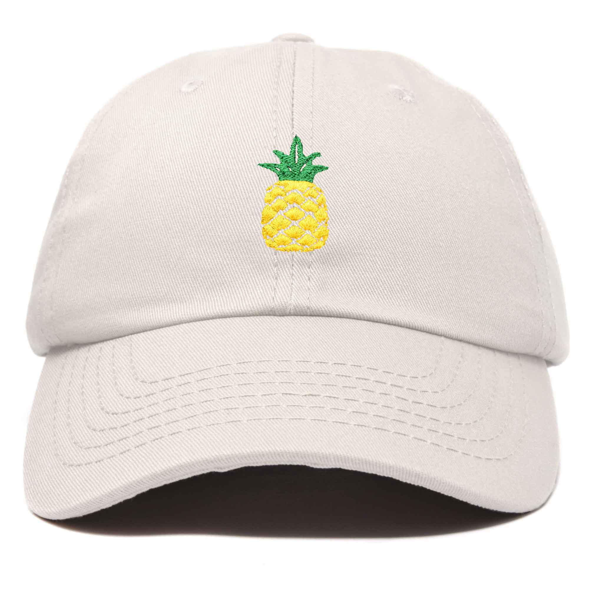 Pineapple Dad Hat Cotton Twill Baseball Cap Premium Stitched Beige Walmart